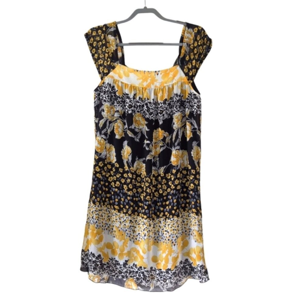 Vintage Y2K 2000s Floral Coquette Cottage Prairie Fairy Chiffon Mini Dress 6